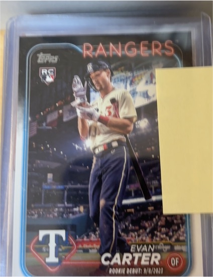2024 Topps Update #US58 Evan Carter — front