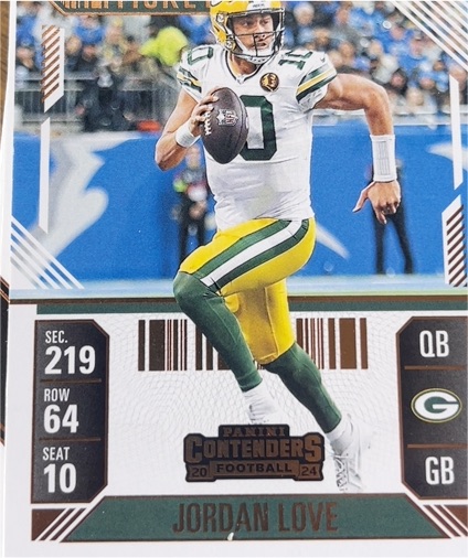 2024 Panini Contenders #37 Jordan Love — front