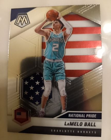 2020-21 Panini Mosaic #257 LaMelo Ball National Pride — front