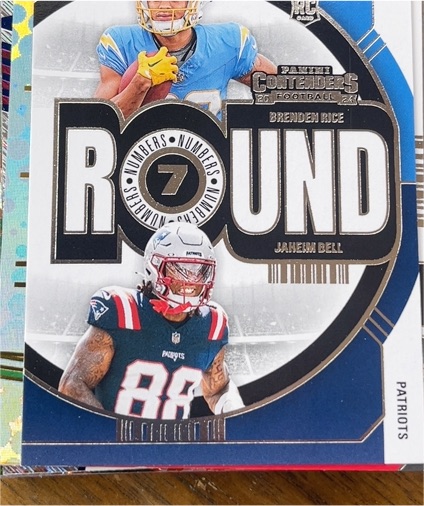 2024 Panini Contenders Round Numbers #22 Brenden Rice & Jaheim Bell — front