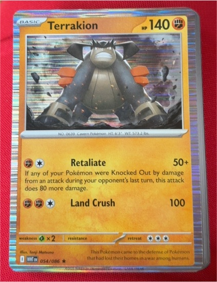 2025 Pokémon TCG White Flare #054 Terrakion — front