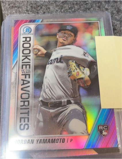 2020 Bowman Chrome #ROYF-JY Jordan Yamamoto Rookie of the Year Favorites — front