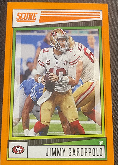 2022 Score #166 Jimmy Garoppolo — front