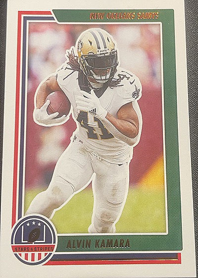 2021 Panini Chronicles Stars and Stripes #STS-AKA Alvin Kamara — front