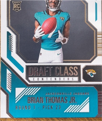 2024 Panini Contenders #14 Brian Thomas Jr. Draft Class — front