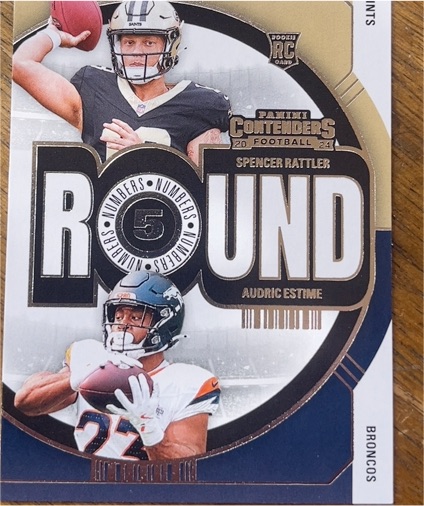 2024 Panini Contenders Round Numbers #18 Spencer Rattler / Audric Estime — front