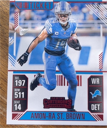 2024 Panini Contenders #33 Amon-Ra St. Brown — front