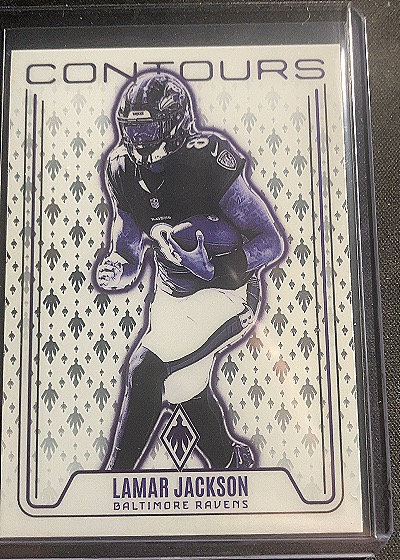 2024 Panini Phoenix #CON-LJN Lamar Jackson Contours — front