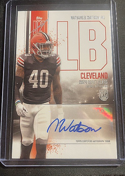 2024 Topps Signature Class #40 Nathaniel Watson — front