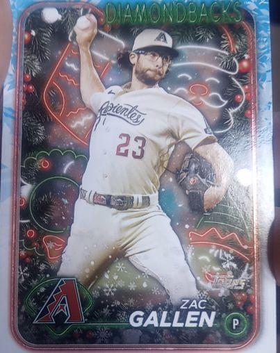 2024 Topps Holiday #H109 Zac Gallen — front