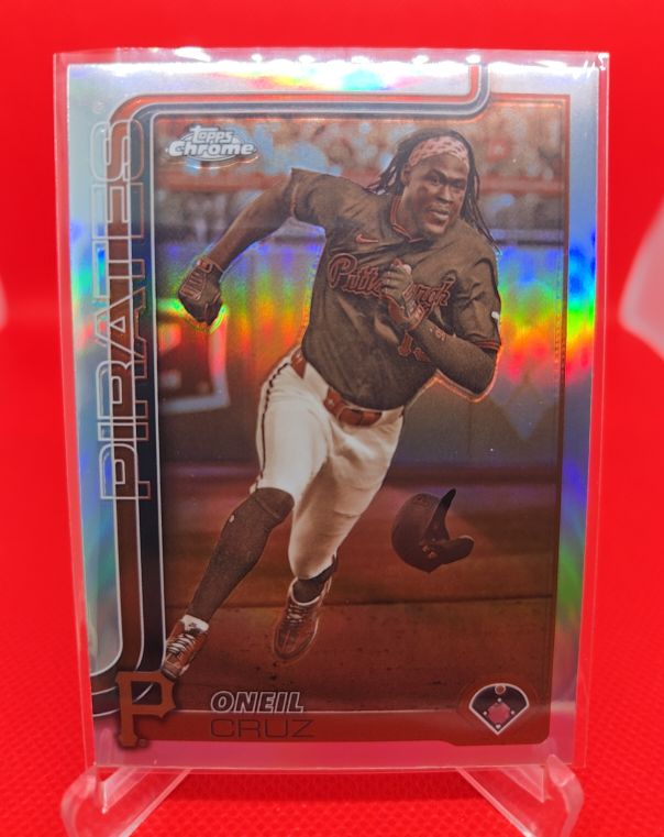 2025 Topps Chrome #252 Oneil Cruz Sepia Refractor — front
