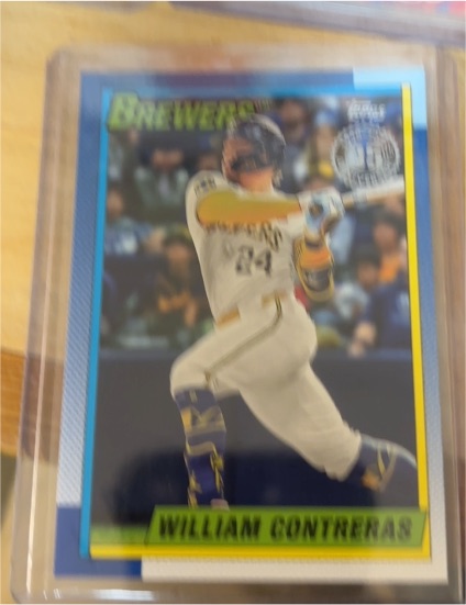2025 Topps Series 2 1990 35th Anniversary William Contreras Brewers #90B2-17 — front