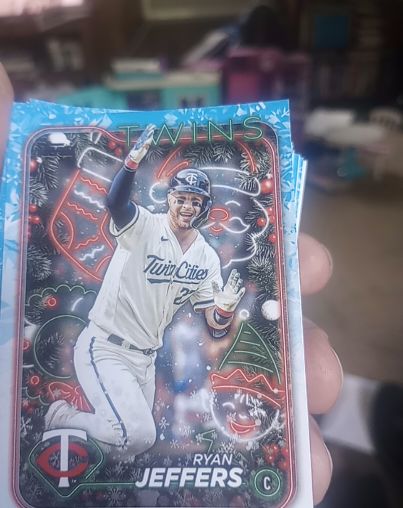 2024 Topps Holiday #H34 Ryan Jeffers — front