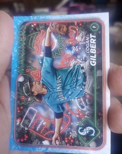 2024 Topps Holiday #H156 Logan Gilbert — front
