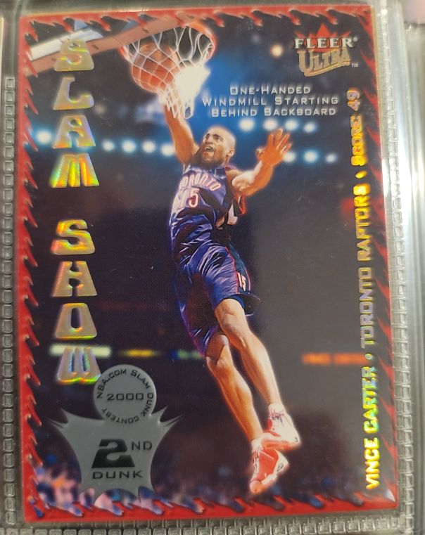 2000-01 Fleer Ultra Slam Show #7 Vince Carter — front