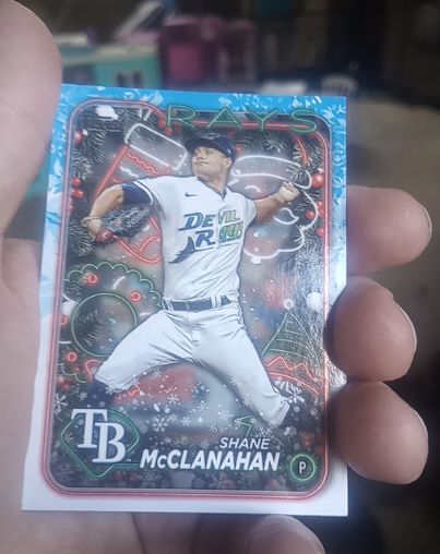 2024 Topps Holiday #H158 Shane McClanahan — front