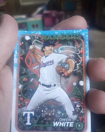 2024 Topps Holiday #H143 Owen White — front