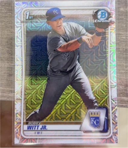 2020 Bowman Chrome #BCP-25 Bobby Witt Jr. — front