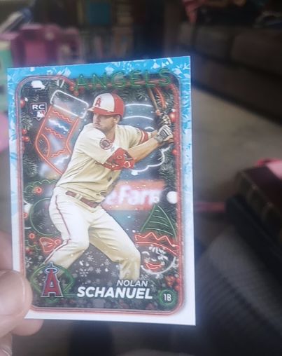 2024 Topps Holiday #H59 Nolan Schanuel — front