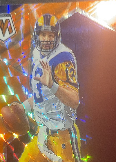 1996 Mosaic #M1 Kurt Warner — front