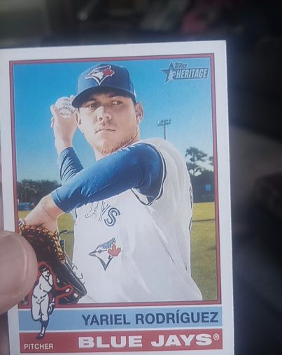 2025 Topps Heritage #357 Yariel Rodríguez — front