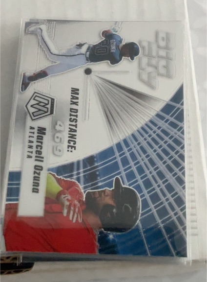 2021 Panini Mosaic Big Fly #BF3 Marcell Ozuna Atlanta Braves — front