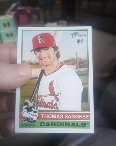 2025 Topps Heritage #177 Thomas Saggese — front