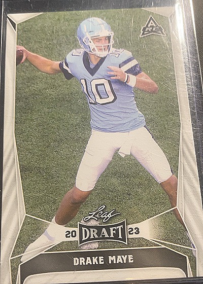 2023 Leaf Draft #34 Drake Maye — front