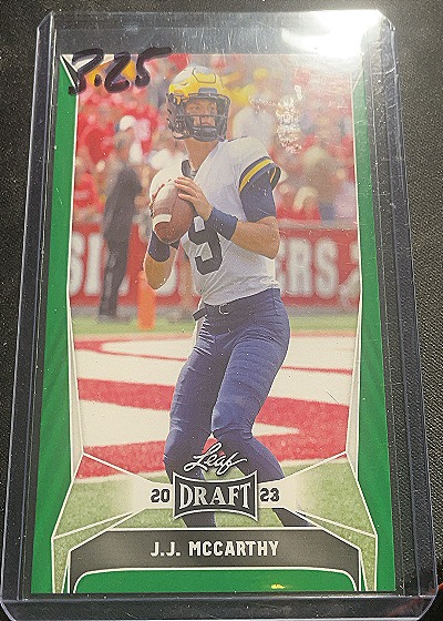 2023 Leaf Draft #22 J.J. McCarthy — front