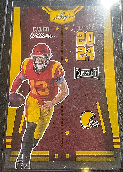 2023 Leaf Draft Class of 2024 #77 Caleb Williams — front