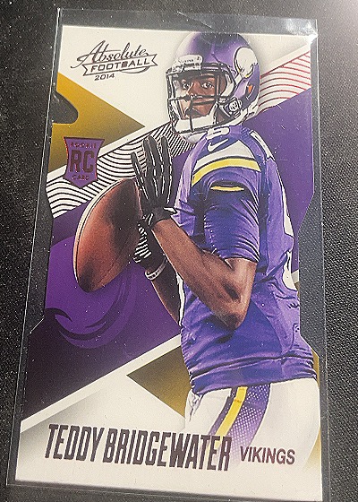 2014 Panini Absolute Football Die-Cut #148 Teddy Bridgewater — front
