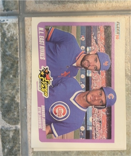 1990 Fleer #639 Howard Johnson / Ryne Sandberg — front