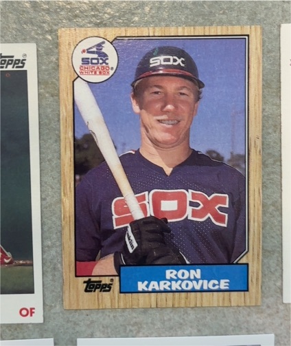 1987 Topps #491 Ron Karkovice — front