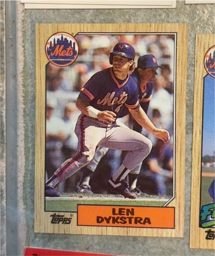 1987 Topps #295 Len Dykstra — front