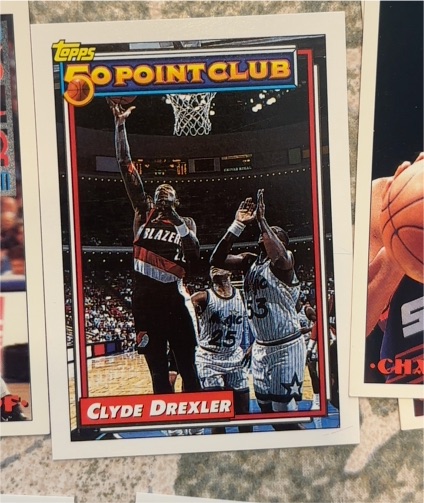 1992-93 Topps 50 Point Club #212 Clyde Drexler — front