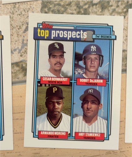 1992 Topps #179 Cesar Bernhardt Bobby DeJardin Armando Moreno Andy Stankiewicz — front