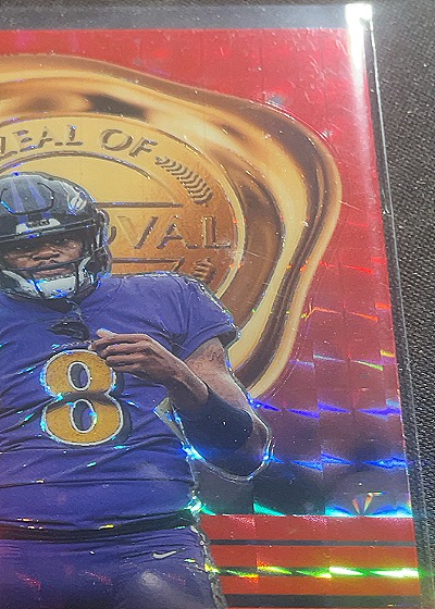 2023 Panini Zenith #5 Lamar Jackson Zeal of Approval — front