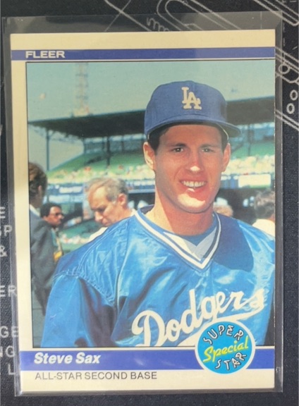 1984 Fleer #633 Steve Sax — front
