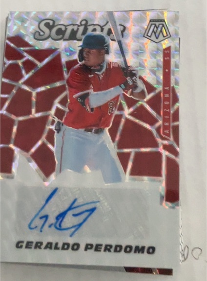 2021 Panini Mosaic Scripts #SCR-GEP Geraldo Perdomo — front