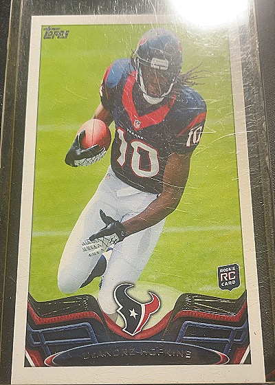2013 Topps #155 DeAndre Hopkins Rookie Card — front