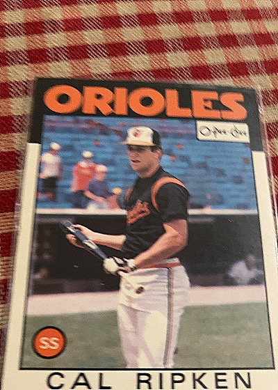 1986 Topps #340 Cal Ripken Jr. — front