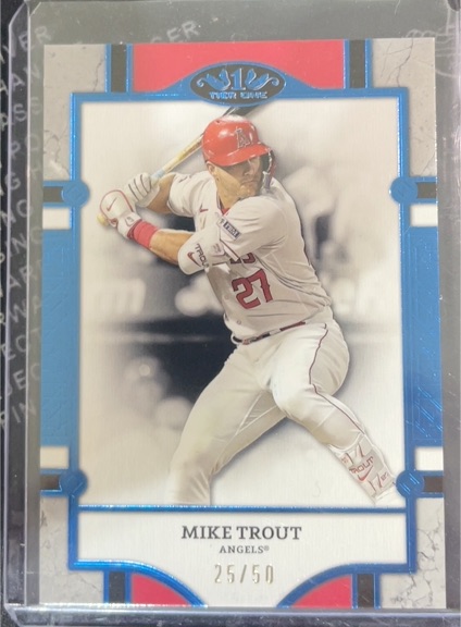 2024 Topps Tier One #27 Mike Trout — front