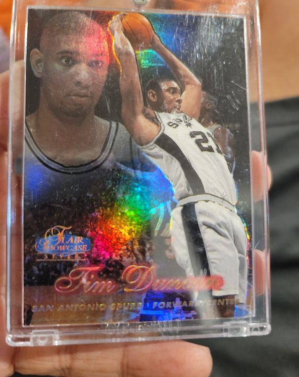 1997-98 Fleer Flair Showcase #5 Tim Duncan Rookie — front