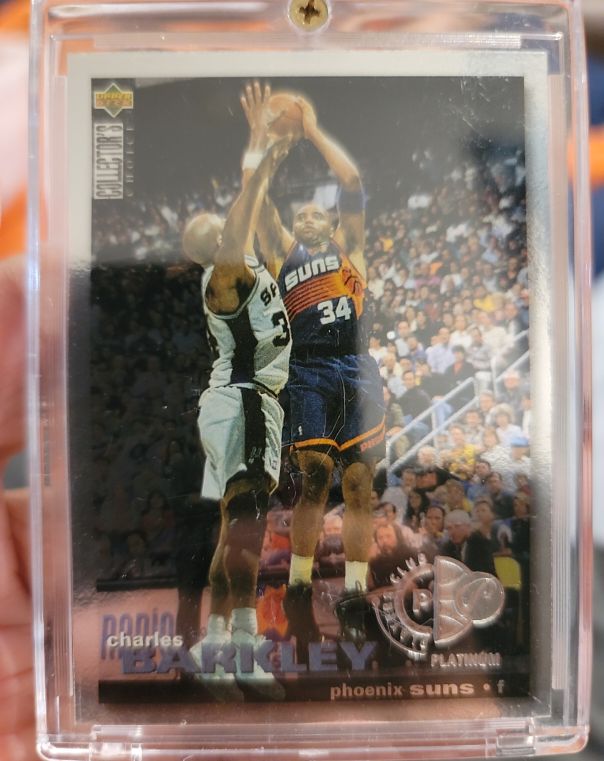 1995-96 Upper Deck Collector's Choice Platinum Players Club Charles Barkley — front