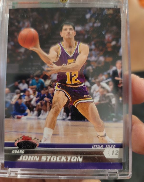 2007-08 Topps Stadium Club #91 John Stockton — front