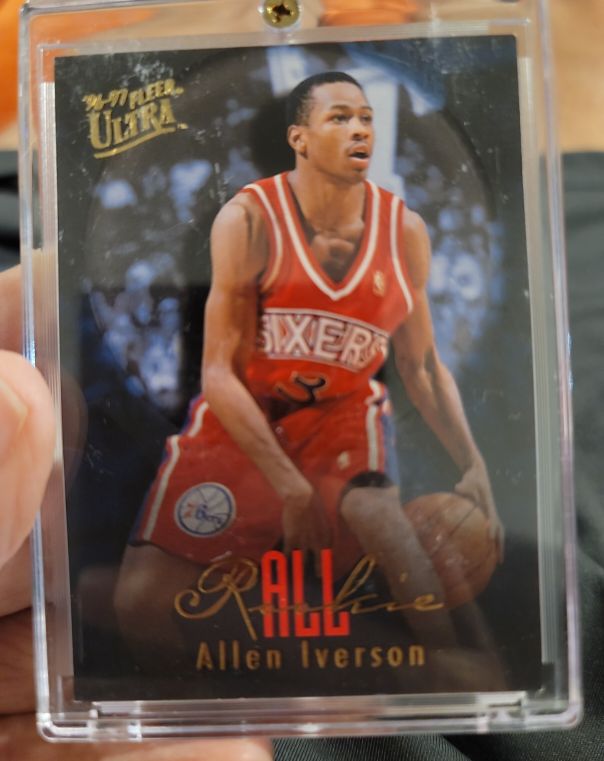 1996-97 Fleer Ultra #7 Allen Iverson All Rookie — front