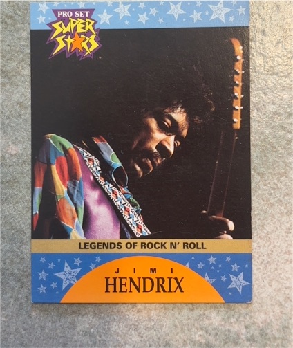 1991 Pro Set Super Stars #4 Jimi Hendrix — front