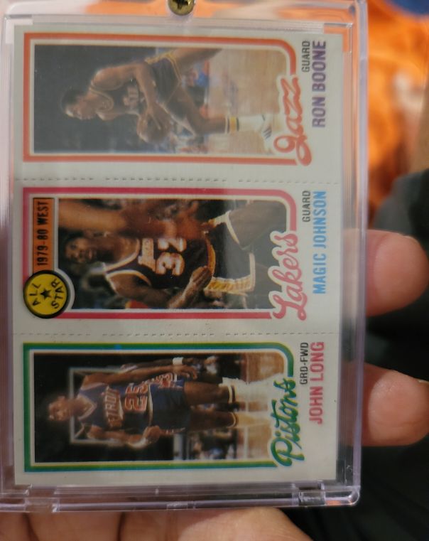 1980-81 Topps #111 John Long / Magic Johnson / Ron Boone — front