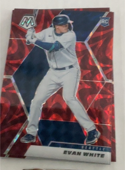 2021 Panini Mosaic #208 Evan White — front