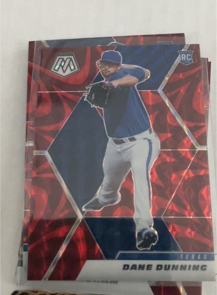 2021 Panini Mosaic Blue Camo Prizm #222 Dane Dunning — front